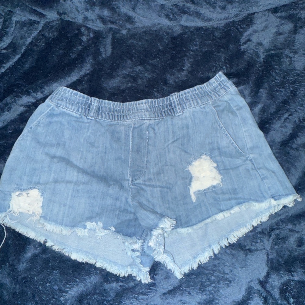 Aerie Light Blue Denim Jean Shorts